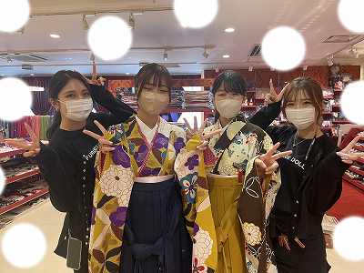 【TAKAZEN梅田本店】♡14日　おしゃれでカワイイ袴＆振袖姫ちゃん♡